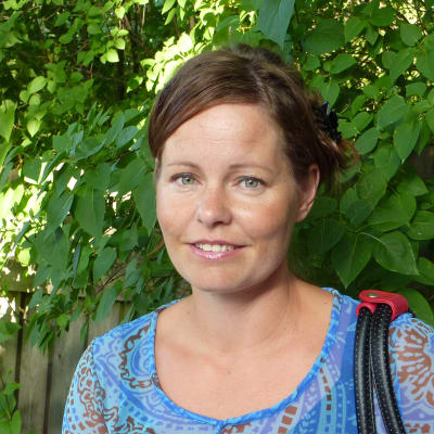 Kulturredaktör Camilla Lindberg på tidningen Västra Nyland.