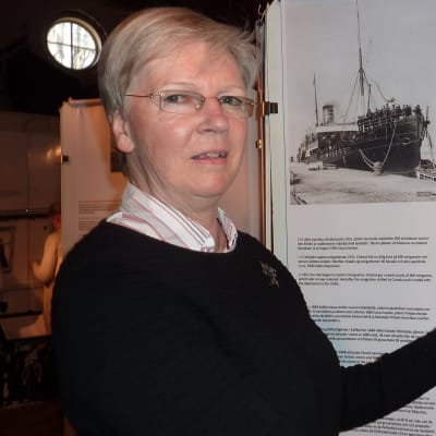 Ingrid Signells släktingar finns med på Hangö museums emigrant utställning