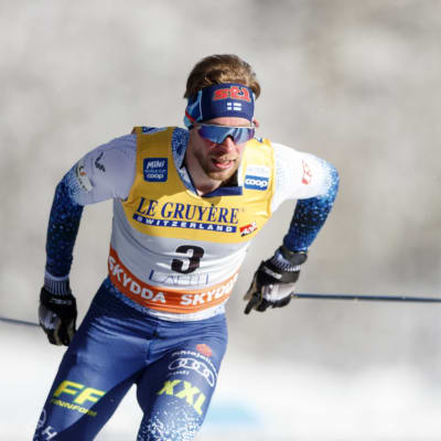Joni Mäki i sprinten i Lahtis.