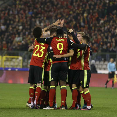 Belgien krossade Estland med 8-1.
