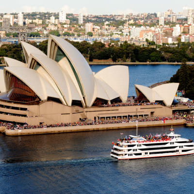 Hamnen i Sydney Australien.