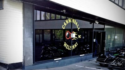 Cannonball MC:s klubblokal i Helsingfors.