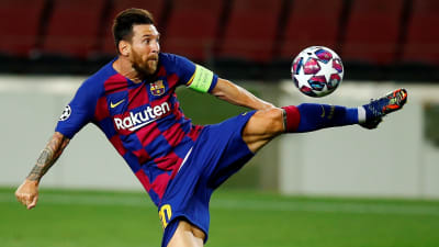 Lionel Messi i Barcelonas tröja.