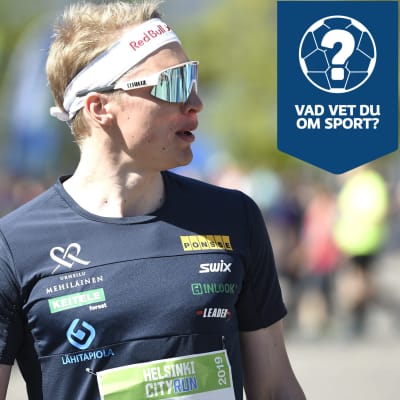 Iivo Niskanen på ett halvmaraton.