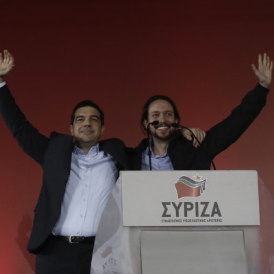 Alexis Tsipras och Pablo Inglesias