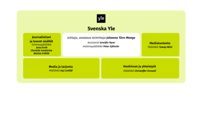 Svenska Ylen organisaatio, graafi