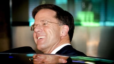 Mark Rutte efter segern i valet.