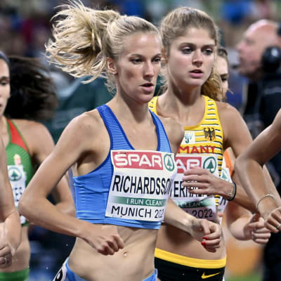 Camilla Richardsson löper i EM i München.