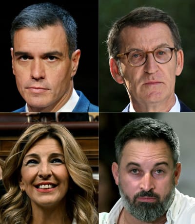 Fyra spanska politiker.