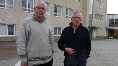 Ole Bergen och Jorma Ake från Pargas reservofficerare
