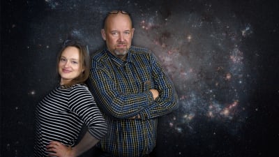 Kvanthopps Ulrica Fagerström och Marcus Rosenlund.