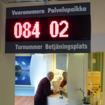 Kötavla på hälsocentral. 