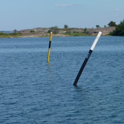 Sjömärken i skärgården.