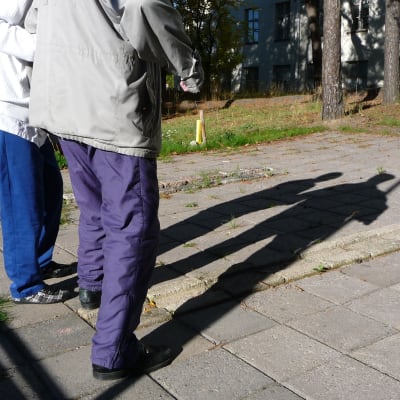 Balansövning på vattenrännor