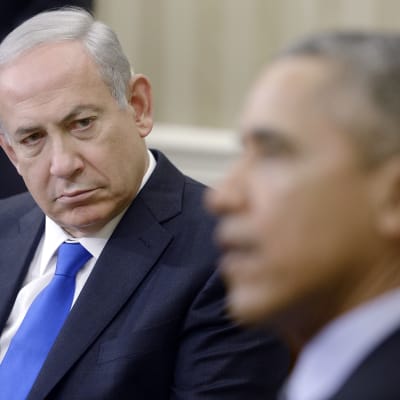 President Barack Obama och premiärminister Benjamin Netanyahu i Vita huset den 9 november 2015.