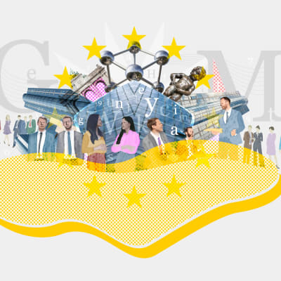 Kuvituskuva EU:n lobbariarmeijasta.