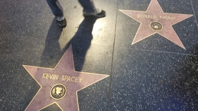 Två stjärnor på Hollywood Walk of Fame 