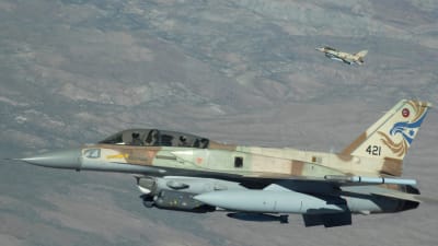 Ett F16 ur Israels flygvapen