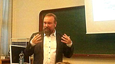Johan Söderman föreläser