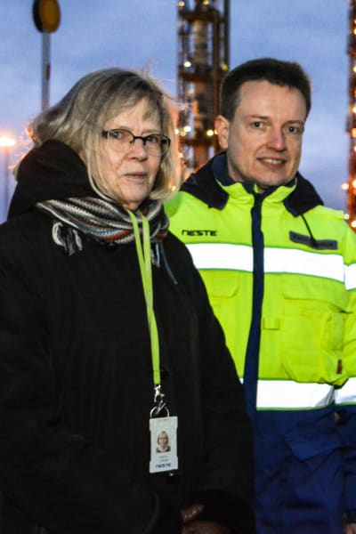 Forskare Marina Lindblad och forskningschef Petri Lehmus