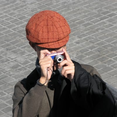 Turist som fotograferar