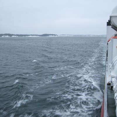 Bild från förbindelsebåten Eivor.