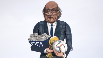 Sepp Blatter-karikatyr.