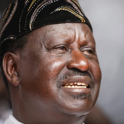 Kenian oppositiojohtaja Raila Odinga.