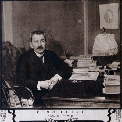 Omslaget till tidskriften Suomen kuvalehti med nyheten om Eino Leinos död.