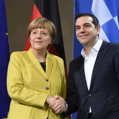 Angela Merkel och Alexis Tsipras träffades i Berlin.