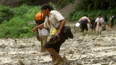 Väderfenomenet El Niño orsakade kraftiga översvämningar i Bolivia 2007.