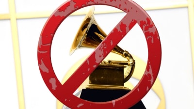 Överkryssad Grammystatyett