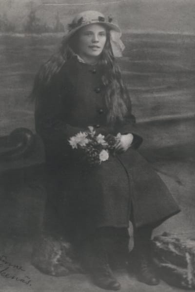 Maria Åkerblom som ung predikant.