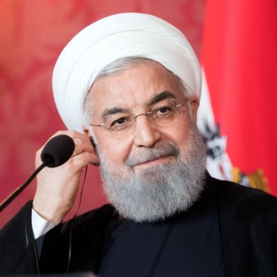 Irans president Hassan Rouhani under ett besök i Österrike den 4 juli. 