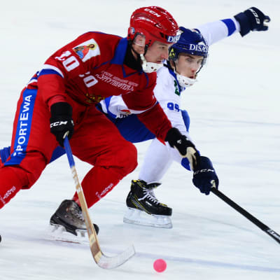 Finland och Ryssland drabbade samman i gruppspelet.