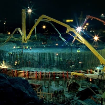 bild av kärnkraftsbygget Olkiluoto 3