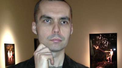 Esseisti Antti Nylén ja Stradan Marjut Tervola.