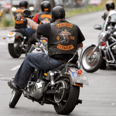 Tyska medlemmar av motorcykelklubben Bandidos