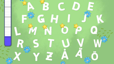 Ett spel med bokstäverna i alfabetet.