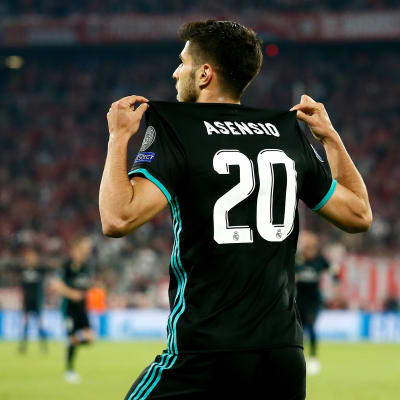 Marco Asensio gjorde 2-1 till Real Madrid.