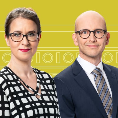 Svenska Yles Carin Göthelid, Anna Bäck och Peik Österholm.