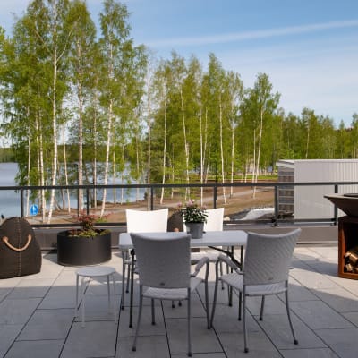 fantastisk utsikt för ett av husen på årets bostadsmässa. 