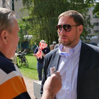 Paavo Arhinmäki i Björneborg under Suomi-areena 2015.