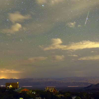 Perseid fotograferad över Cold Creek i Nevada den 12 augusti 2015.