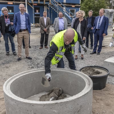 Jyväskylän Tourulan vankilan peruskivi muurattiin 1.8.2019.