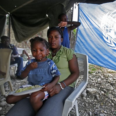 FN:s biståndsarbete i Haiti.