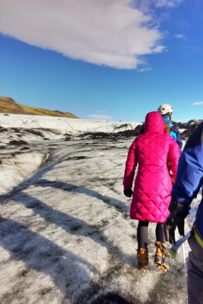 Vandring på glaciären Sólheimajökull