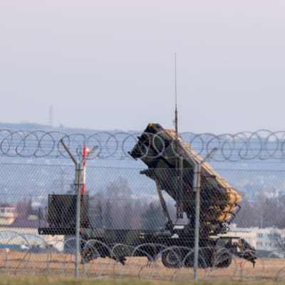 Patriot missilsystem stationerat i Polen.