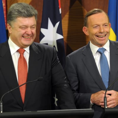 tpetro porosjenko och tony abbott