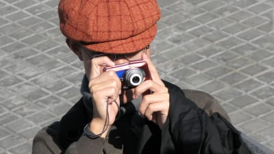 Turist som fotograferar